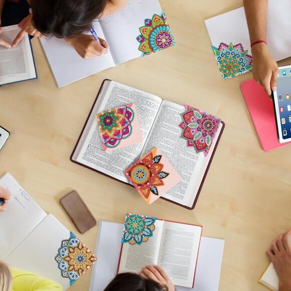 8 PCS Diamond Art Bookmarks, Diamond Painting Bookmarks for Book Lovers 5D DIY B - Picture 6 of 6